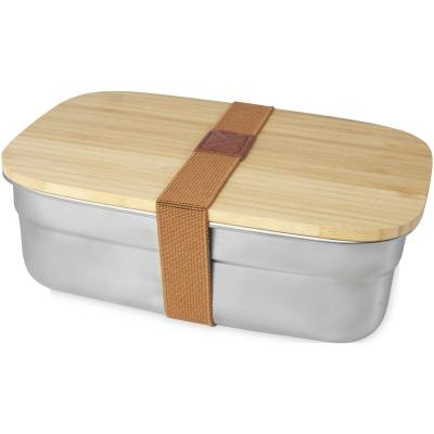 Image of Tite stainless steel lunch box with bamboo lid