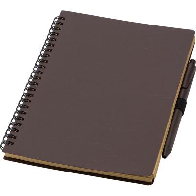 Image of Coffee fibre notebook with pen (approx. A5)