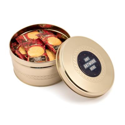 Image of Gold Treat Tin - Mini Shortbread Biscuits