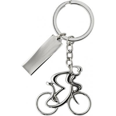 Image of Nickel plated keychain.